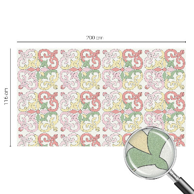 Película decorativa para janela privacidade Ornamentos florais