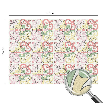 Película decorativa para janela privacidade Ornamentos florais