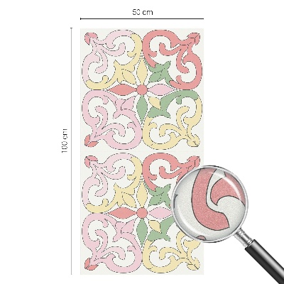 Película decorativa para janela privacidade Ornamentos florais