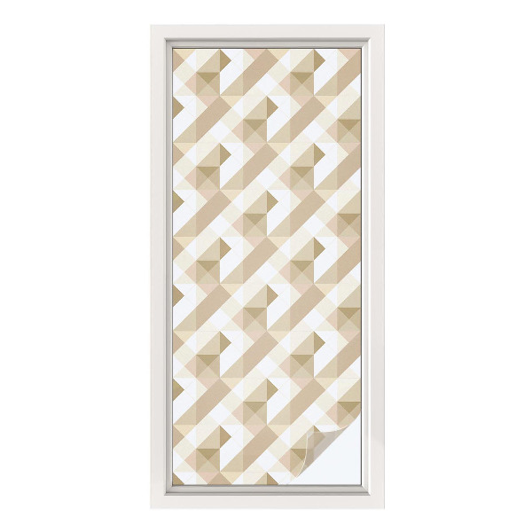 Película vidro janela privacidade Padrões triangulares