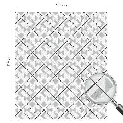 Película decorativa para janela privacidade Padrões geométricos