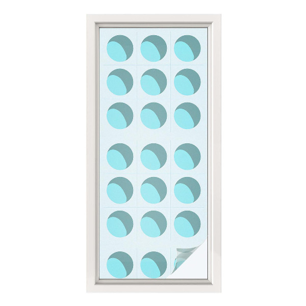 Película de vidro vitral autocolante Rodas modernas