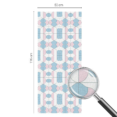 Película vidro janela privacidade Padrões em tons pastel