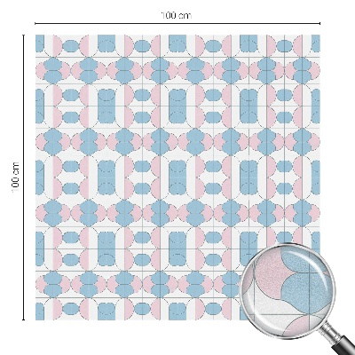 Película vidro janela privacidade Padrões em tons pastel