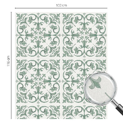 Película de privacidade para janela efeito vitral Ornamentos de plantas