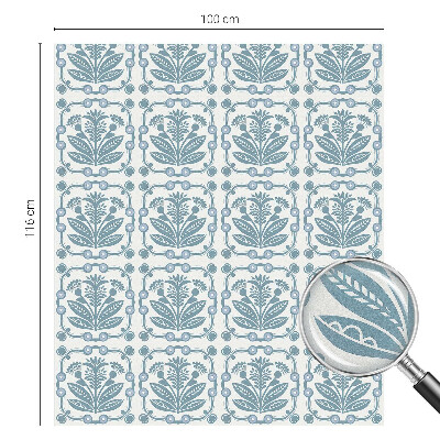 Vinil para vidro privacidade padrão vitral Estampa floral