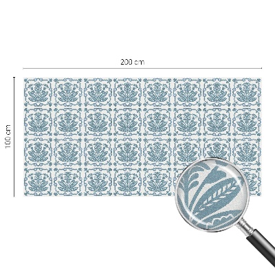 Vinil para vidro privacidade padrão vitral Estampa floral