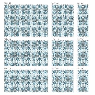 Vinil para vidro privacidade padrão vitral Estampa floral