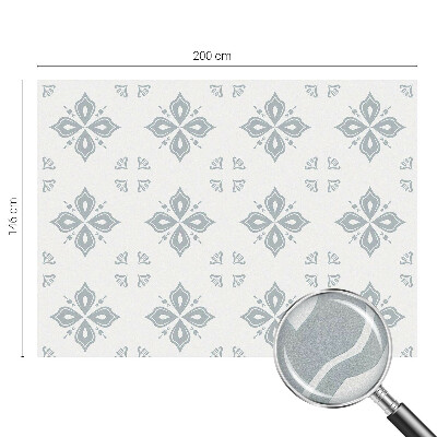 Película de privacidade para janela efeito vitral Simetria geométrica