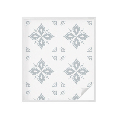 Película de privacidade para janela efeito vitral Simetria geométrica