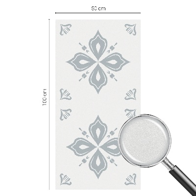 Película de privacidade para janela efeito vitral Simetria geométrica