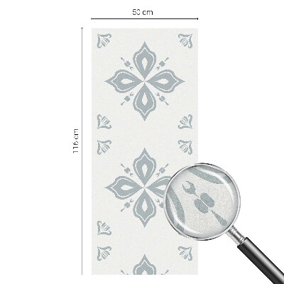 Película de privacidade para janela efeito vitral Simetria geométrica