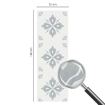 Película de privacidade para janela efeito vitral Simetria geométrica