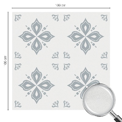 Película de privacidade para janela efeito vitral Simetria geométrica