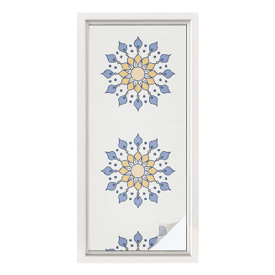 Película de vidro vitral autocolante mandala decorativa