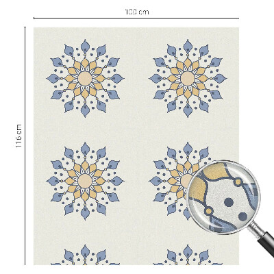 Película de vidro vitral autocolante mandala decorativa