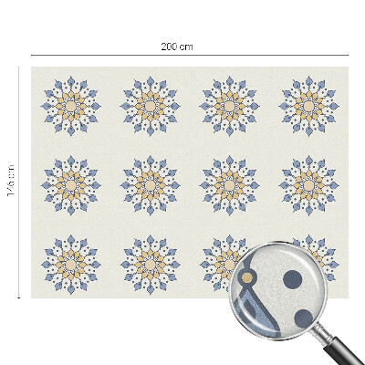 Película de vidro vitral autocolante mandala decorativa