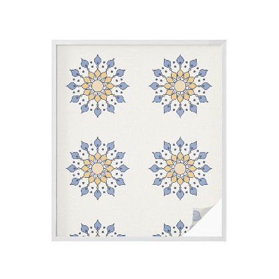Película de vidro vitral autocolante mandala decorativa