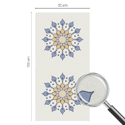 Película de vidro vitral autocolante mandala decorativa