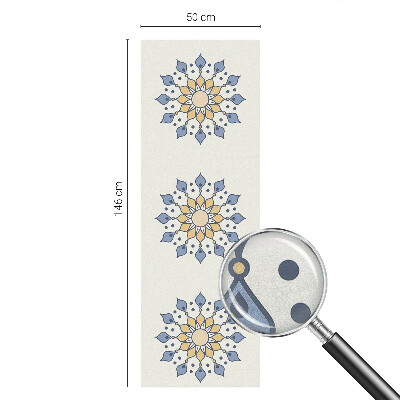 Película de vidro vitral autocolante mandala decorativa