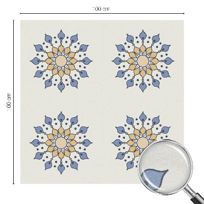 Película de vidro vitral autocolante mandala decorativa