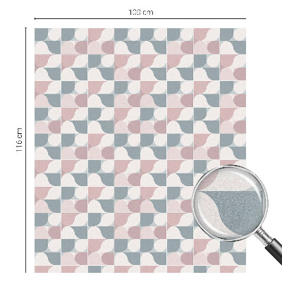 Película decorativa para janela privacidade Padrões em tons pastel