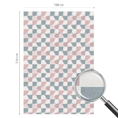 Película decorativa para janela privacidade Padrões em tons pastel