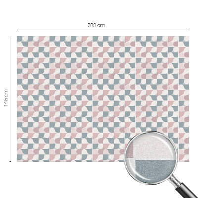 Película decorativa para janela privacidade Padrões em tons pastel