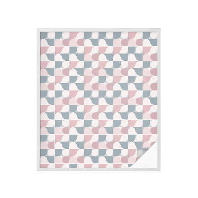 Película decorativa para janela privacidade Padrões em tons pastel