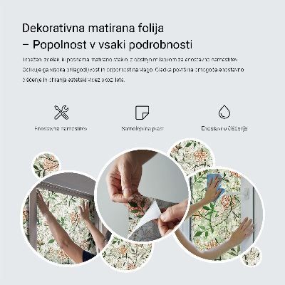 Película decorativa para janela privacidade Padrões em tons pastel