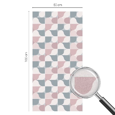 Película decorativa para janela privacidade Padrões em tons pastel