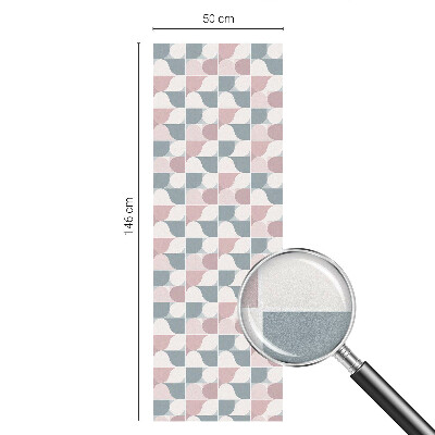 Película decorativa para janela privacidade Padrões em tons pastel