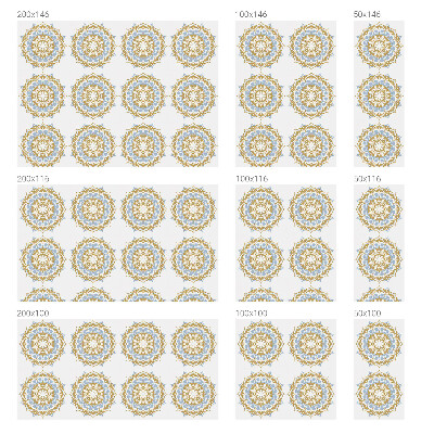 Película de privacidade para janela efeito vitral Mandalas boho