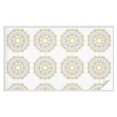 Película de privacidade para janela efeito vitral Mandalas boho