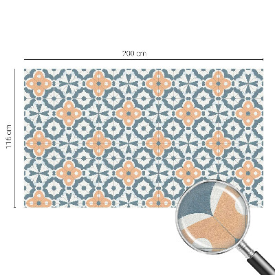 Película de vidro vitral autocolante Flores em mosaico