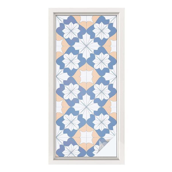 Película de privacidade para janela efeito vitral Padrões simétricos