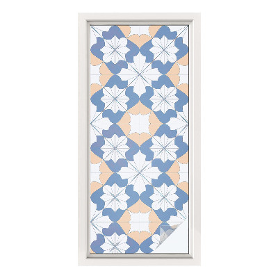 Película de privacidade para janela efeito vitral Padrões simétricos