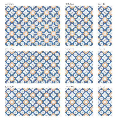 Película de privacidade para janela efeito vitral Padrões simétricos