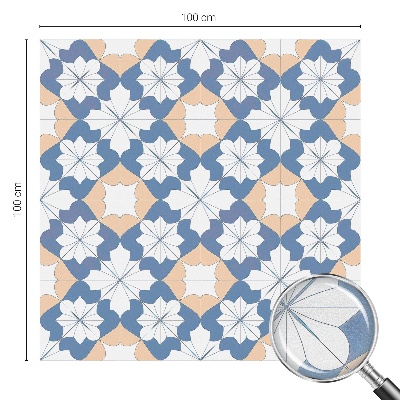 Película de privacidade para janela efeito vitral Padrões simétricos