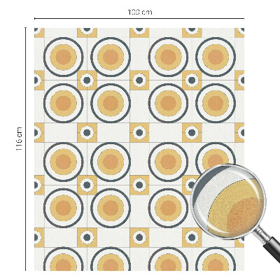 Película decorativa para janela privacidade Círculos retrô