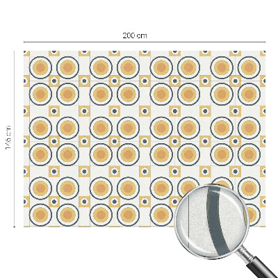 Película decorativa para janela privacidade Círculos retrô