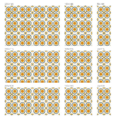 Película decorativa para janela privacidade Círculos retrô