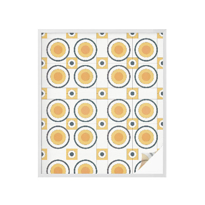 Película decorativa para janela privacidade Círculos retrô