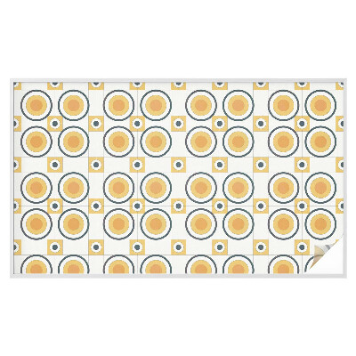 Película decorativa para janela privacidade Círculos retrô