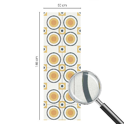 Película decorativa para janela privacidade Círculos retrô
