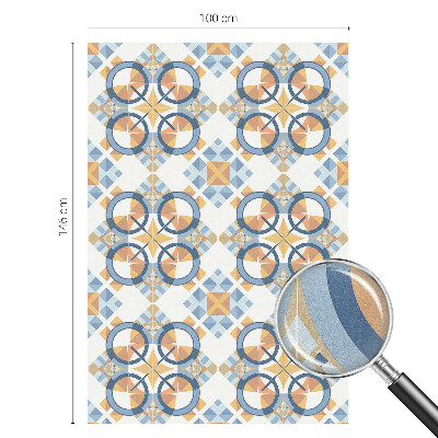 Película de vidro vitral autocolante Padrão geométrico