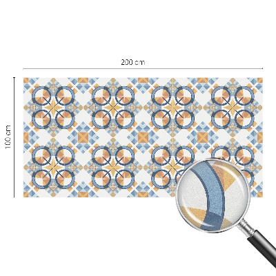 Película de vidro vitral autocolante Padrão geométrico