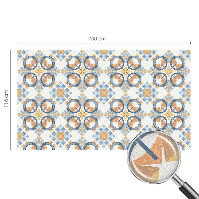 Película de vidro vitral autocolante Padrão geométrico