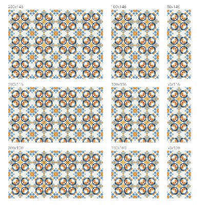 Película de vidro vitral autocolante Padrão geométrico