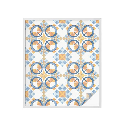 Película de vidro vitral autocolante Padrão geométrico